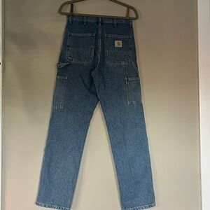 Carhartt Work in Progress Straight Leg Jeans High Rise
5 pockets, Blue, Zip